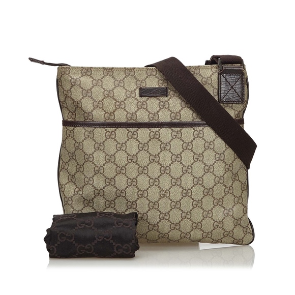GUCCI GG SUPREME CROSSBODY MESSENGER TRAVEL BAG - Picture 8 of 8